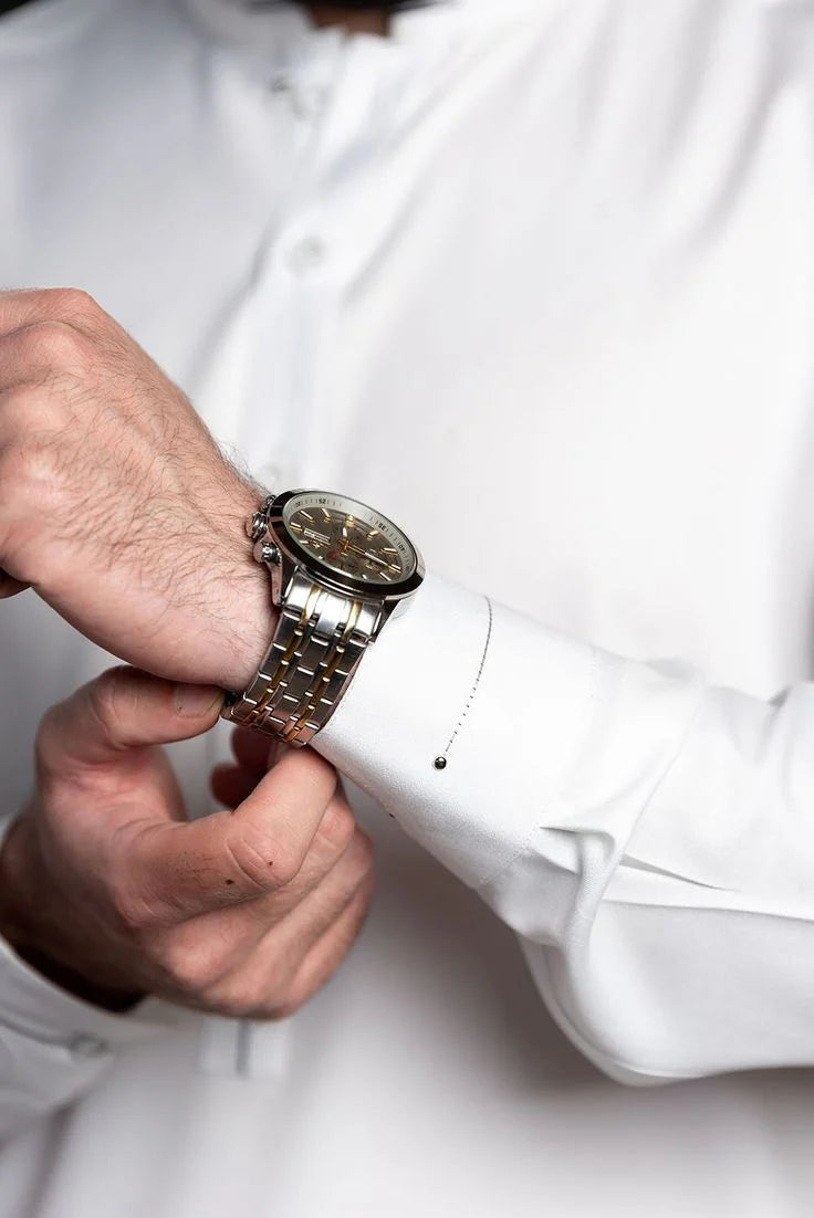Premium White Boski Fabric for Men